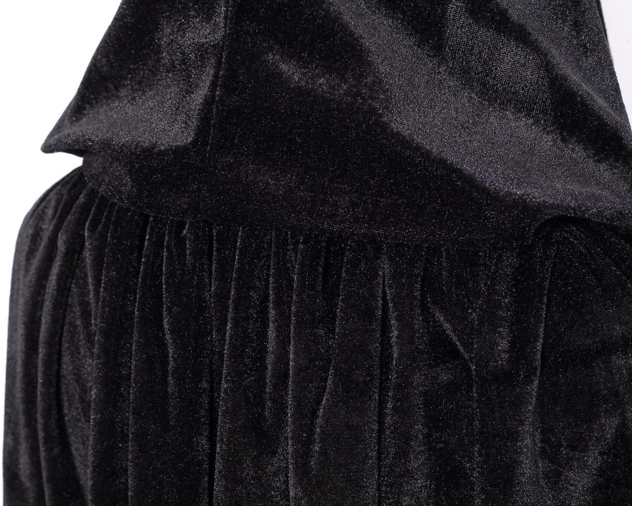 GOLDSTITCH Cape Costume Full Length Deluxe Hooded Cloak Long Velvet Cape for Halloween Cosplay Costumes - Image 5