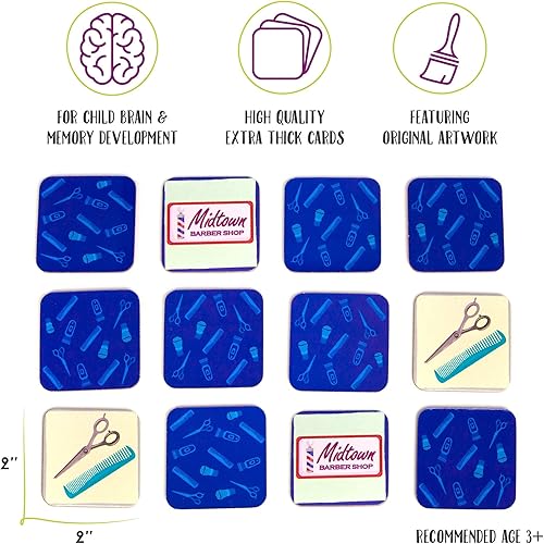 Miniatura 5 de Upbounders - Camping al aire libre - Juego de cartas de memoria a juego para niños pequeños - El mejor juego de pares para niños a partir de 3 años