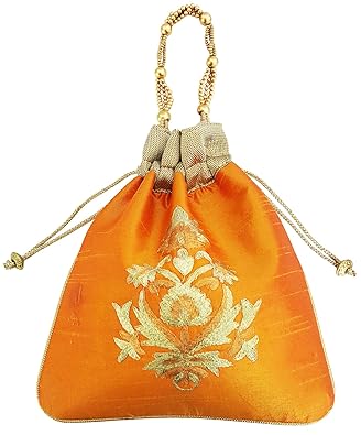 Mehrunnisa Floral Embroidered Potli Bag