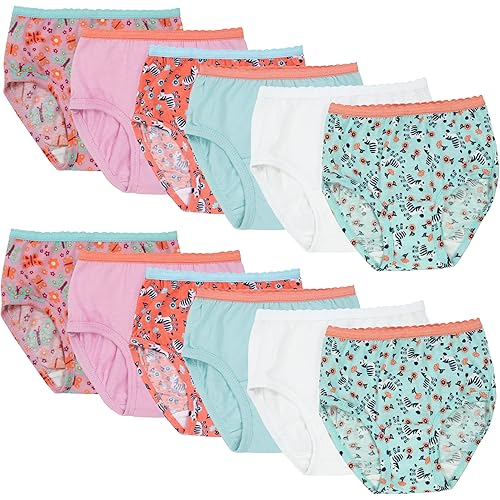 Fruit of the Loom Toddler Girls' Tag-Free Cotton Underwear