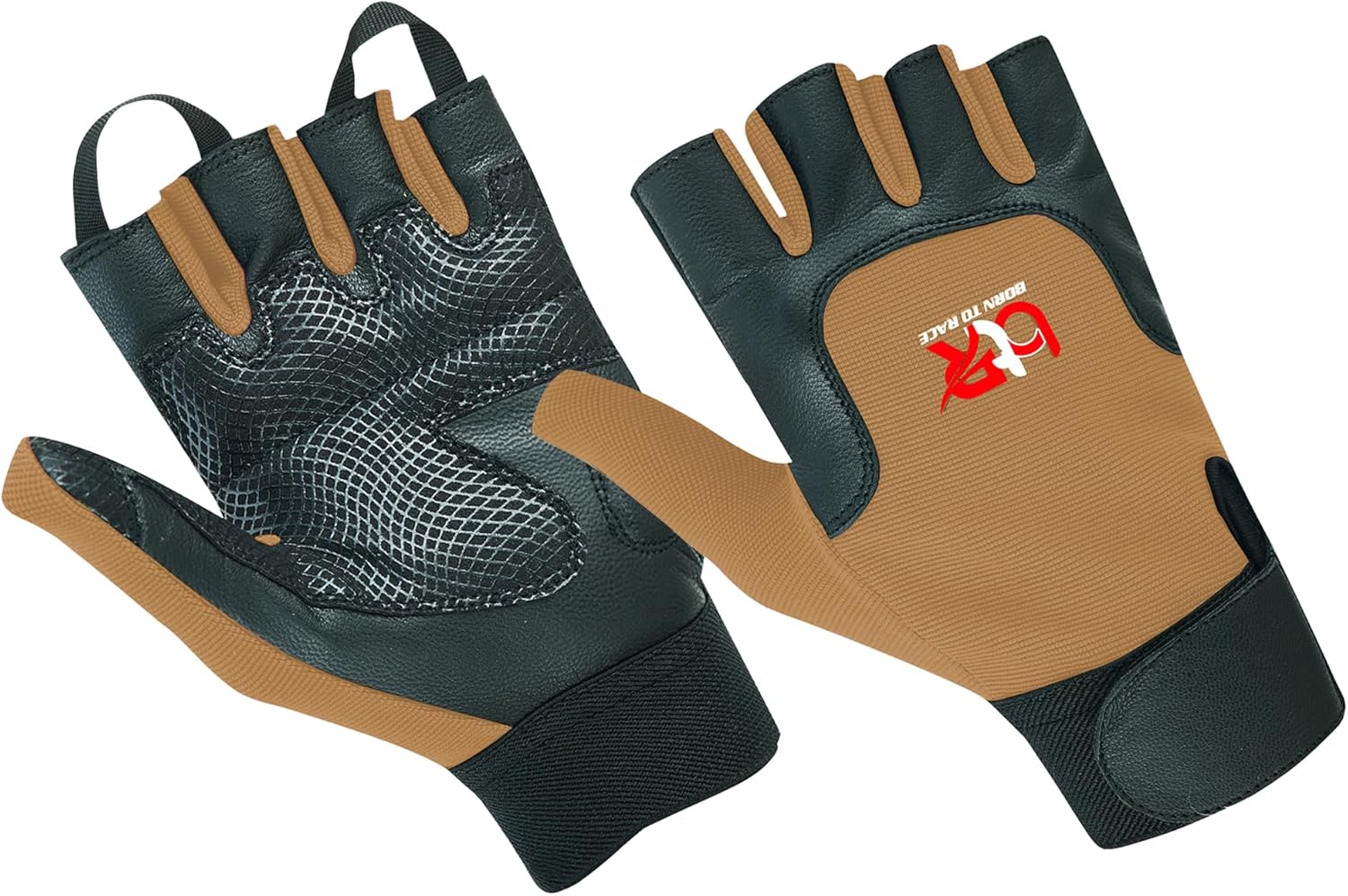 Women Ladies Wheelchair User Gloves Mobility Disability Fingerless Long Thumb Leather Palm Wheelchair Gloves