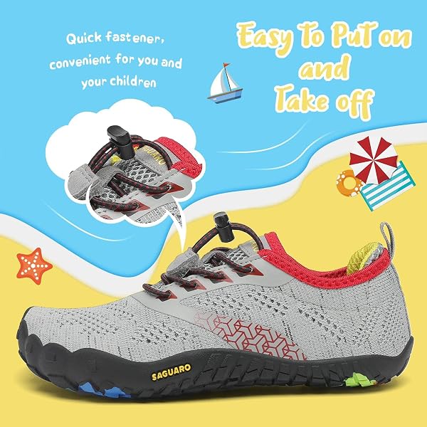 Saguaro Zapatos de Trail Niños Niñas Zapatos Deportivos Transpirable Antideslizante - 3