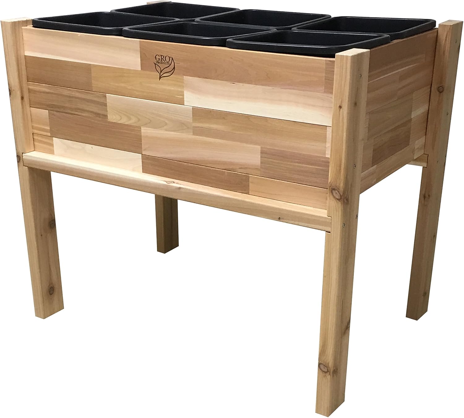 Gro Products P-48 Plantable 48 Planter, 32.5" x 10.5" x 26", Cedar : Patio, Lawn & Garden