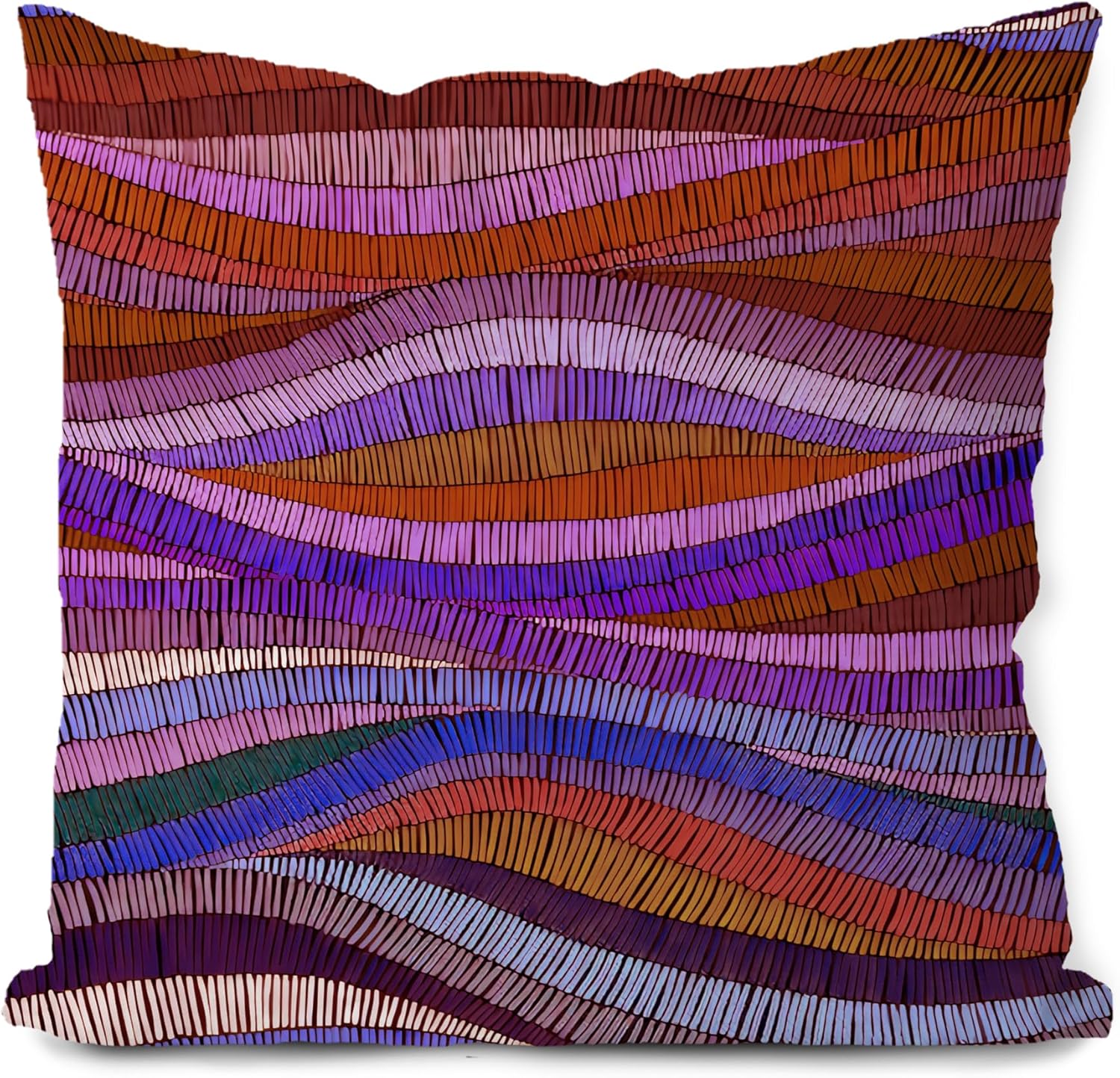 Colorful Pillow Covers,mid Century Modern Decor Throw Pillow Covers 18x18,Boho Pillow Covers,mid Century Modern Decor Pillow Covers,Rainbow Throw Pillowcase red Colorful-2