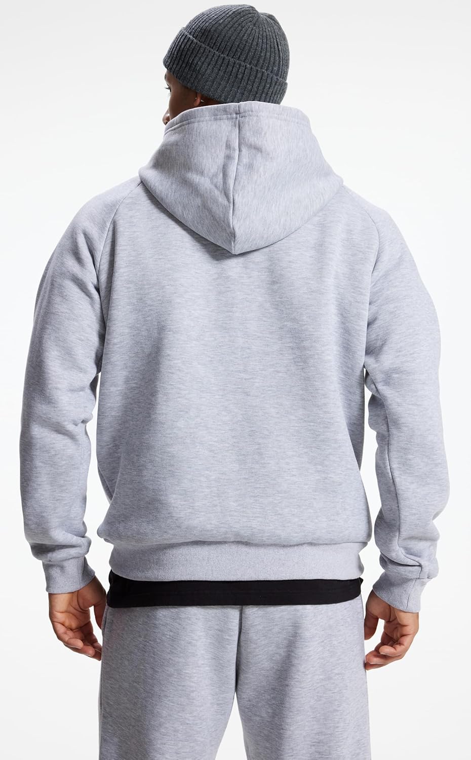 Men's Relaxed Fit Cotton Raglan Sleeve Hoodies Pullover Hooded Sweatshirt Casual Long Sleeve Shirts with Pocket - Image 5