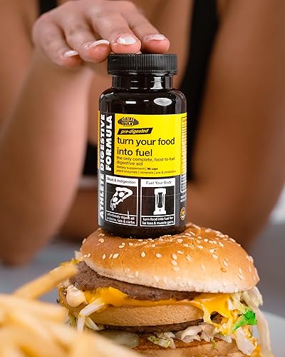 Miniatura 6 de Ganancias a granel, fórmula digestiva para atletas, enzimas digestivas y probióticos (90 unidades) 8 cepas de probióticos vivos, 16 enzimas