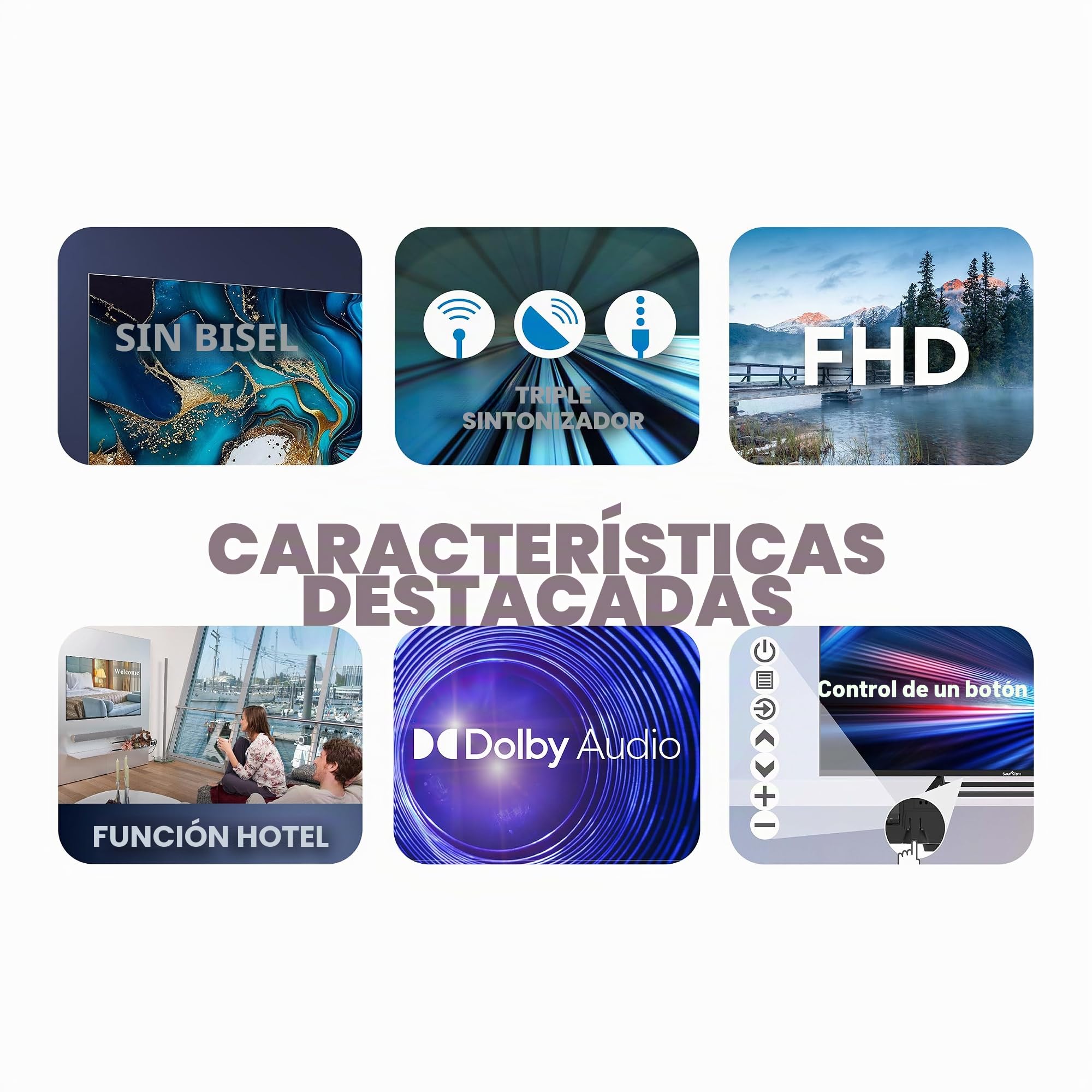 Smart Tech 40FN01V3, Sin Smart 40 Pulgadas (101 cm) Full HD LED TV