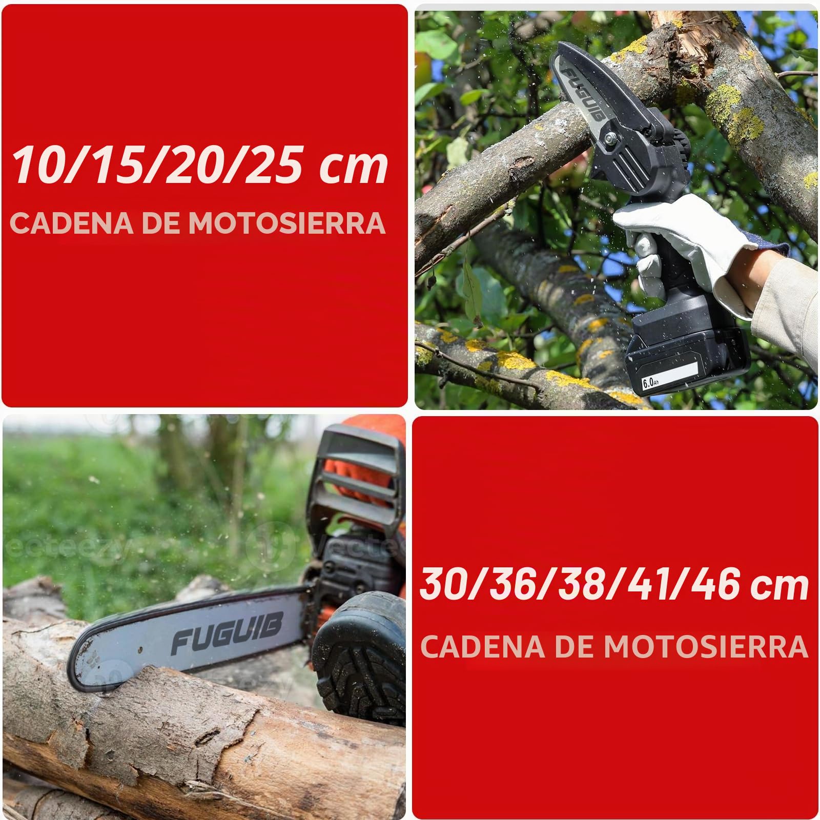 Cadena de motosierra de 35 cm (14 pulgadas), paso de 1,3 mm (3/8"), 52 eslabones, guía de cadena de 35 cm, compatible con los modelos Einhell GH-EC 1835, GC-EC1935, Makita DCS330
