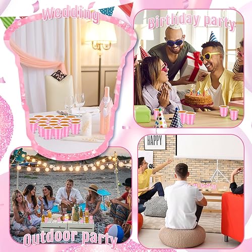 Miniatura 6 de Layhit Paquete de 200 vasos de chupito de 2 onzas, vasos de chupito de plástico, mini vasos desechables para verano, boda, graduación, fiesta de