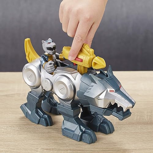Miniatura 6 de Playskool Heroes Power Rangers Silver Ranger & Wolf Zord, paquete de 2