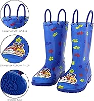 Vista 3 de Nickelodeon Botas de lluvia para niños con forro suave extraíble para nieve