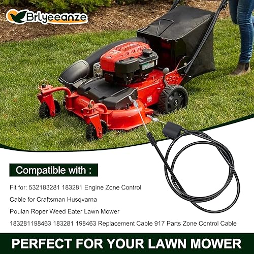 Miniatura 6 de Brlyeeanze Paquete de 2 unidades 183281 532183281 - Cable de control de zona de motor de repuesto para Poulan Roper Husqvarna Craftsman Weed Eater