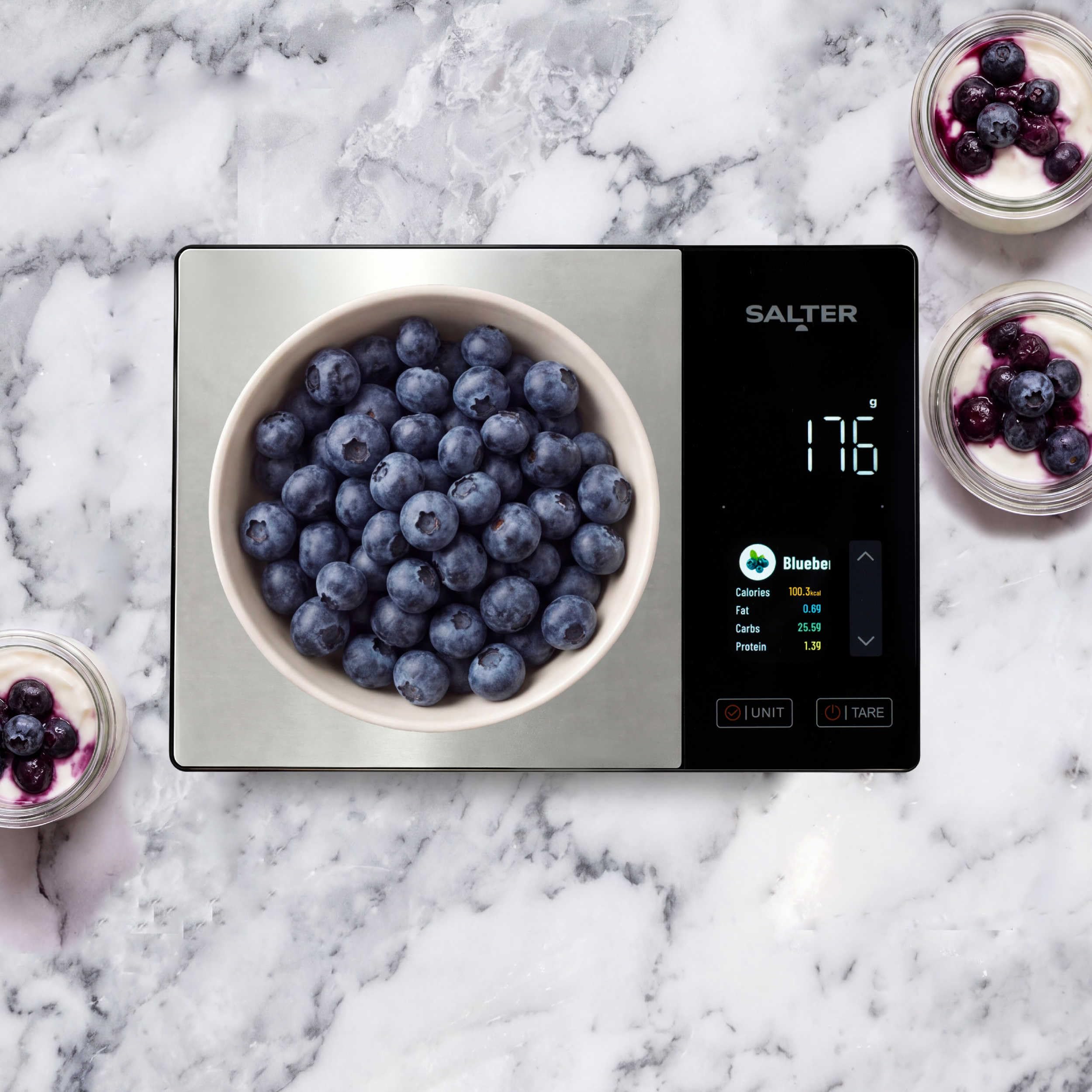 Salter Balance Balance nutritionnelle de cuisine 5 kg, Bluetooth