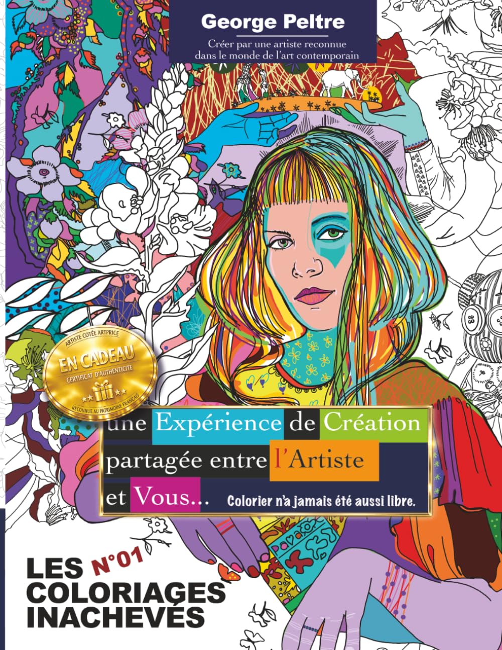Coloriages inachevés: Créer sans savoir dessiner – Livre de coloriage pour adultes