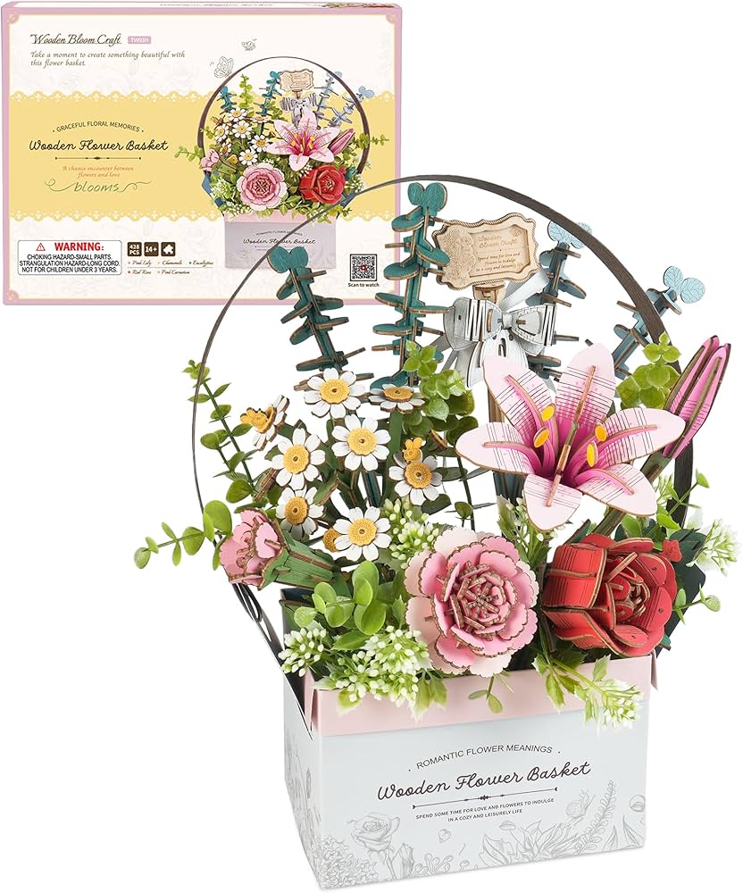 Amazon.com: ROBOTIME 3D Wooden Puzzles for Adults, TW03H Wooden