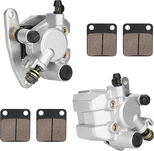 RUTU Pinzas de freno delanteras izquierda y derecha con pastilla de freno compatibles con YFM250 YFM350 YFM400 YFM450 YFM660 TRX250EX TRX300EX