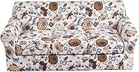 Vista 10 de KRFOONN Fundas elásticas de sofá de 4 piezas para sofás de 3 cojines, funda de sofá estampada con 3 fundas de cojín de asiento separadas, fundas