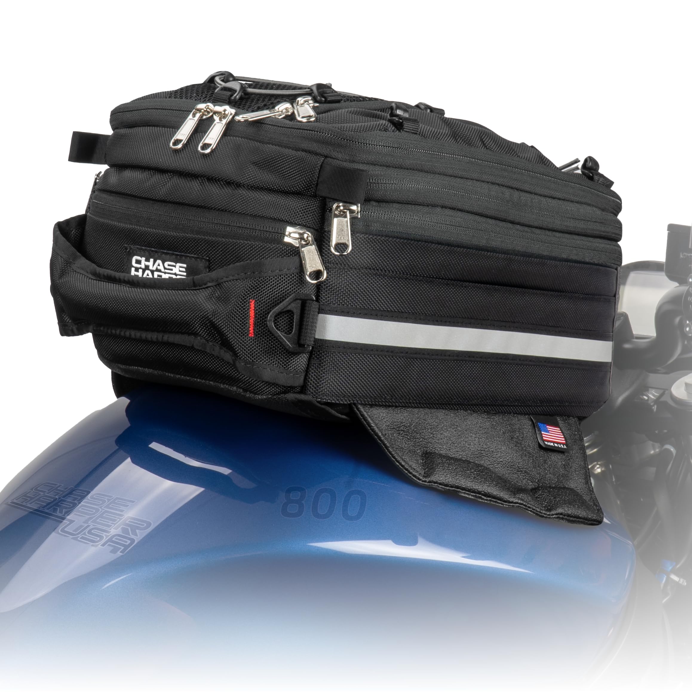 Chase Harper USA 450M Magnetic Tank Bag, Water-Resistant, Tear-Resistant, Industrial Grade Ballistic Nylon with Anti-Scratch Rubberized Polymer Chase Harper USA 450M Magnetic Tank Bag, Water-Resistant, Tear-Resistant, Industrial Grade Ballistic Nylon with Anti-Scratch Rubberized Polymer