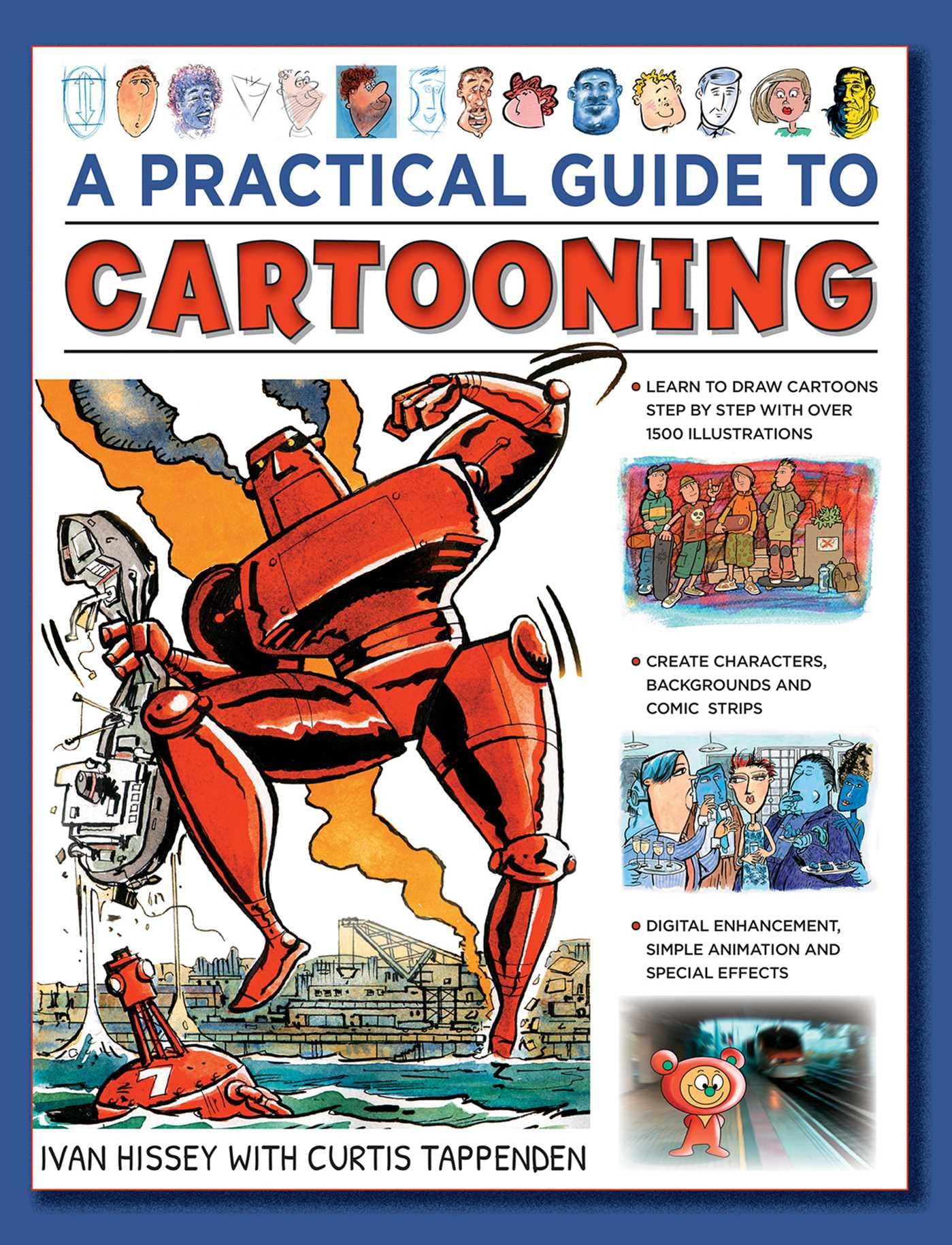 Cartooning, A Practical Guide to by Curtis Tappenden (Hardback Book)