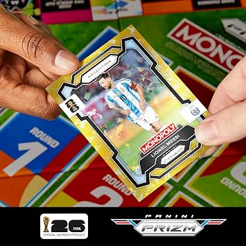Monopoly Panini Prizm: FIFA Dünya Kupası Oyunu I Monopoly Panini Prizm FIFA Dünya Kupası 2026 Takas Kartlarıyla Futbol Kutu Oyunu I 8 Yaş ve Üzeri