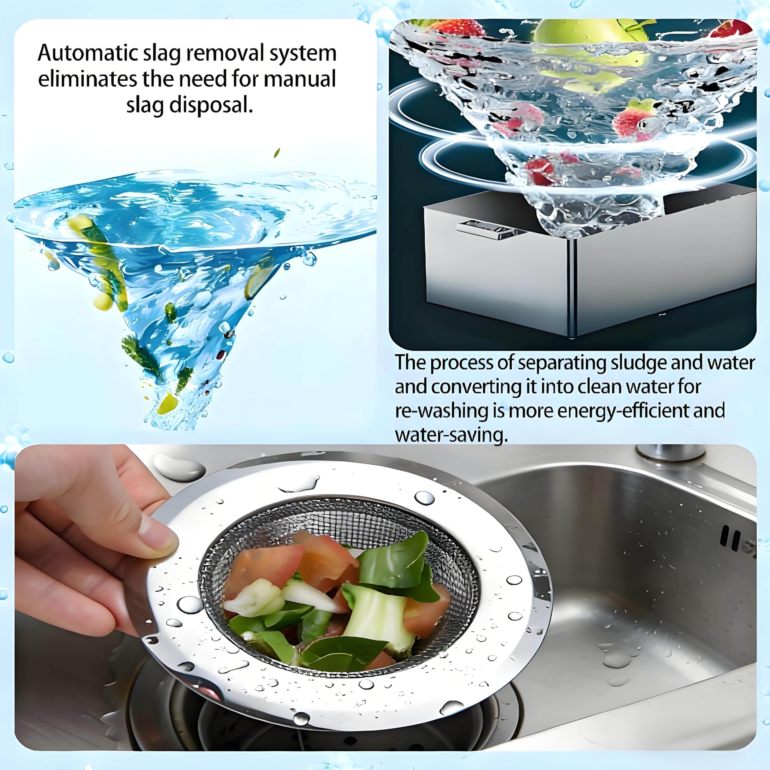 Este Minilavavajillas Portátil de Encimera Cuenta Secado con Aire Caliente, Esterilización con Oxígeno Activo y Funciones de Lavado de Frutas. es Ideal para Familias Pequeñas y Parejas. A