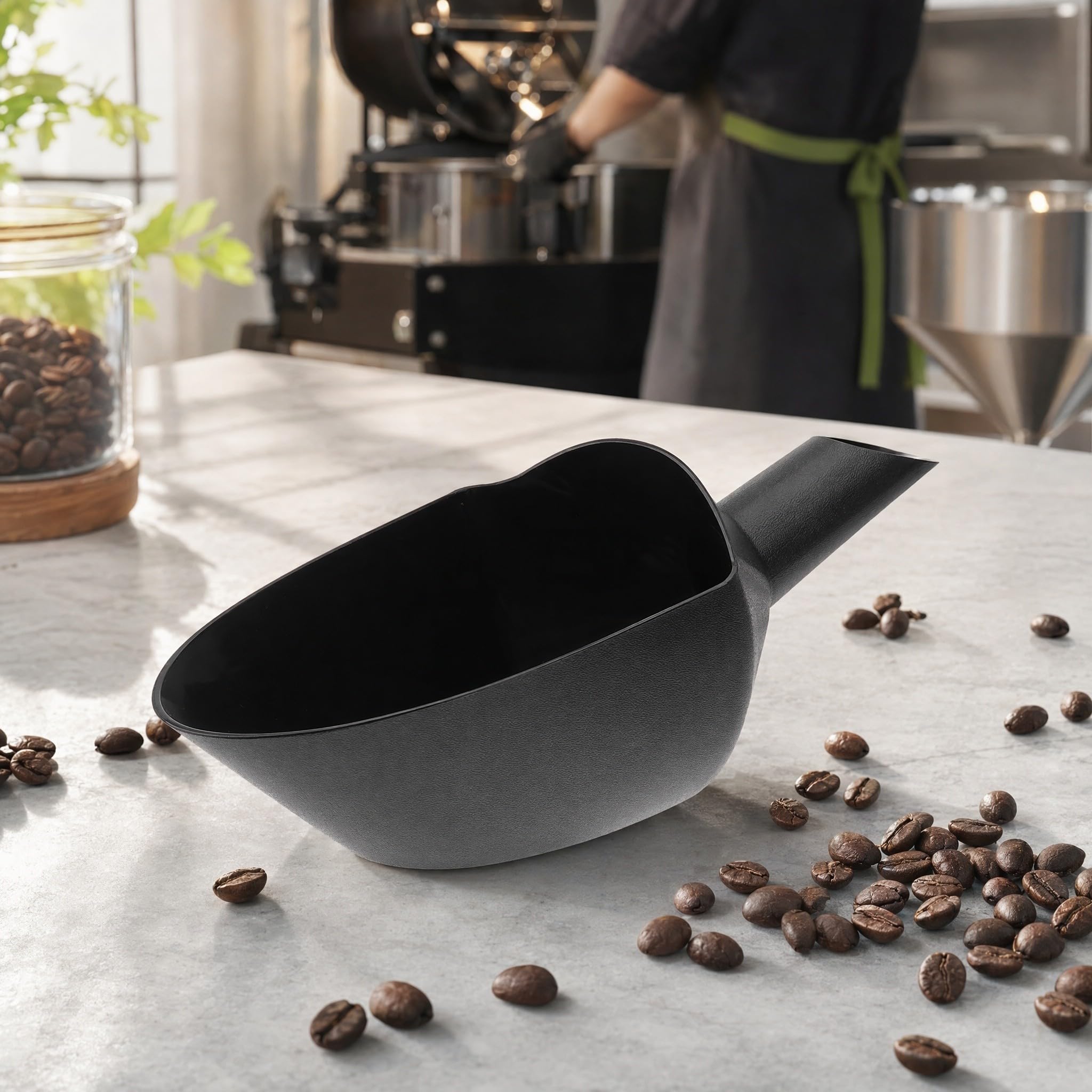 Pala para Granos de Café Portátil de Plástico, Gran Capacidad