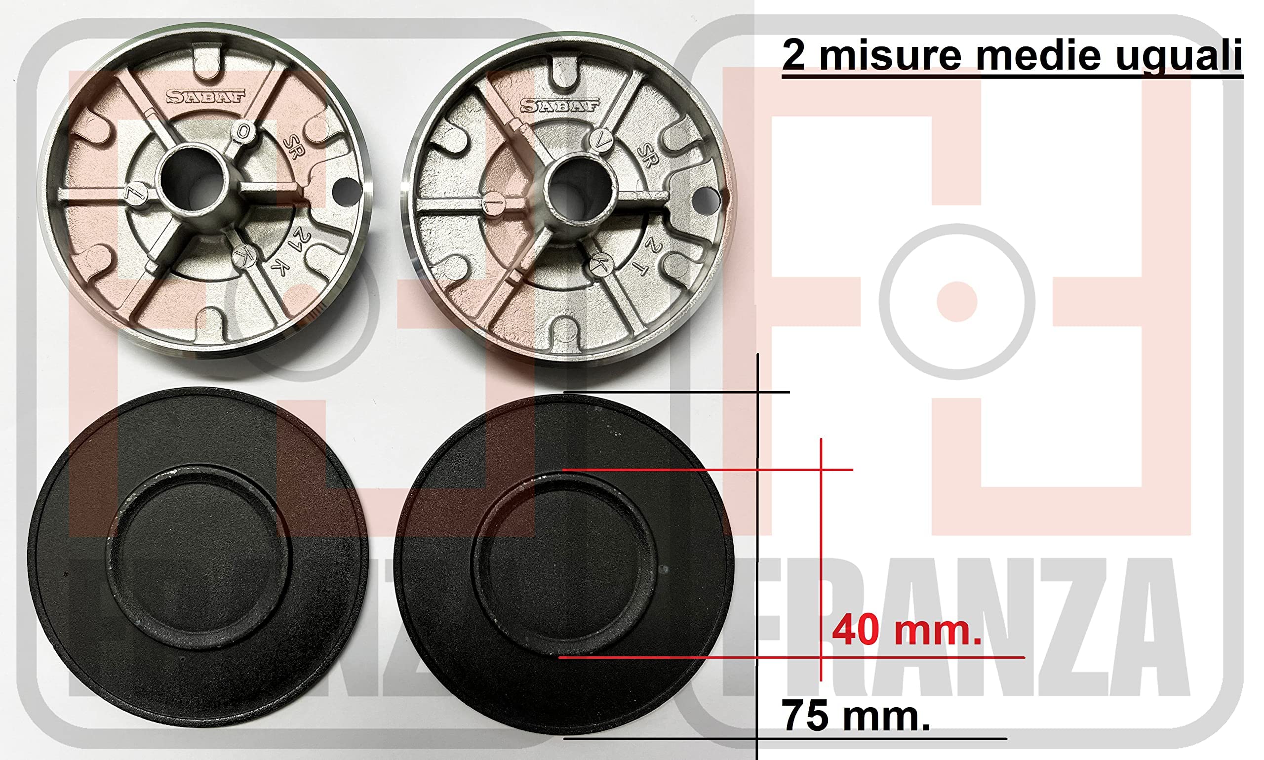Set 8 Pezzi Bruciatori E Spartifiamma Per Piano Cottura Gas DeLonghi 4 Fuochi - Originali Italia
