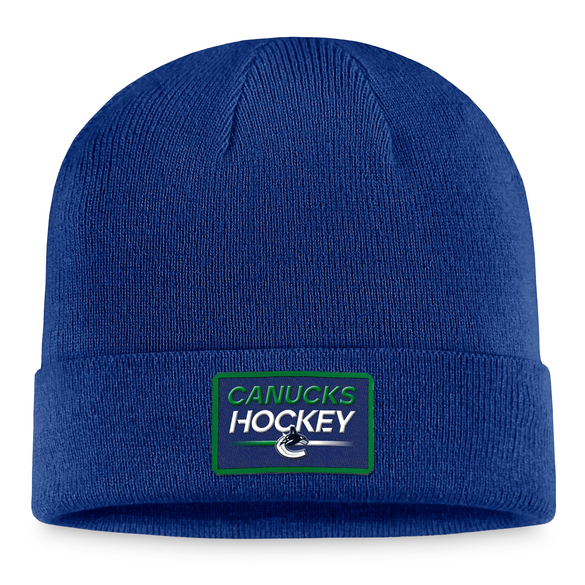 Fanatics NHL Authentic Pro Prime Cuffed Knit Vancouver Canucks Beanie Hat Wool Hat, multicoloured, One Size