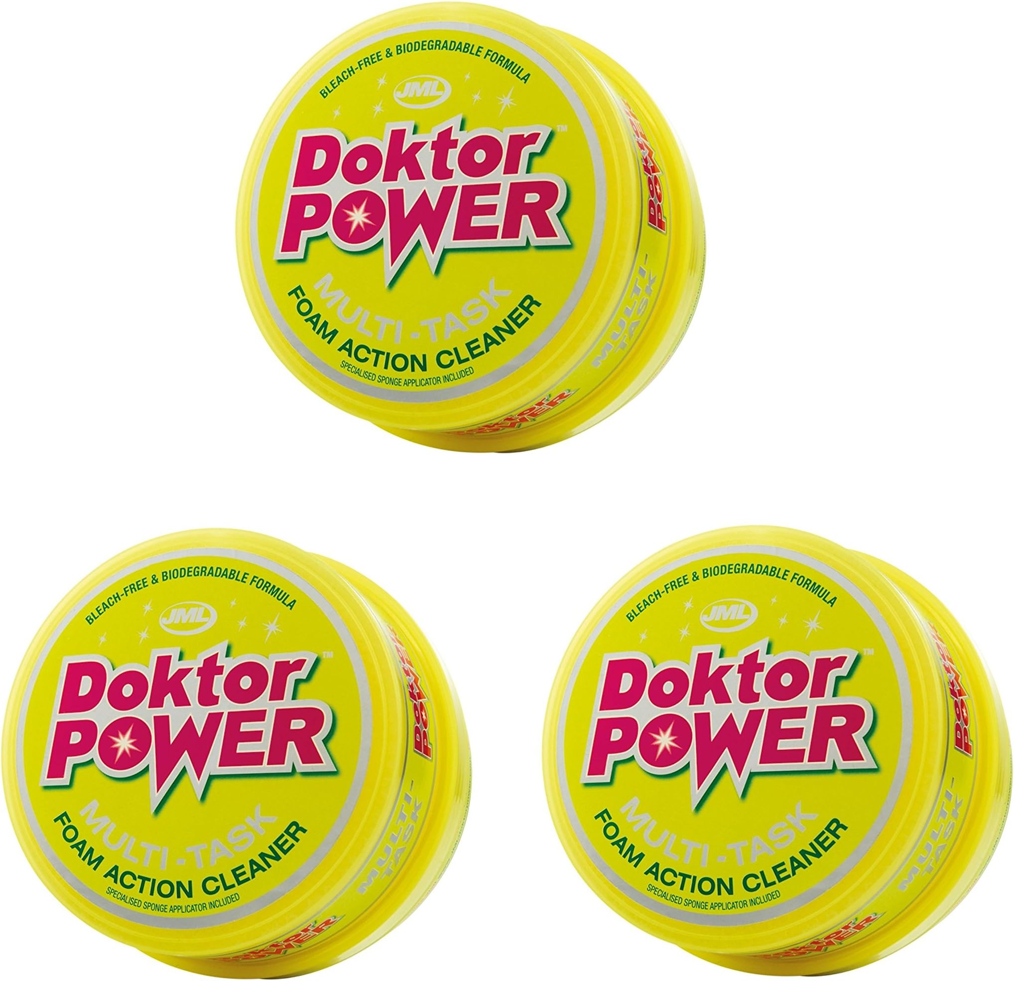 3 Pack JML Doktor Power Multi-Task Foam Action Cleaner