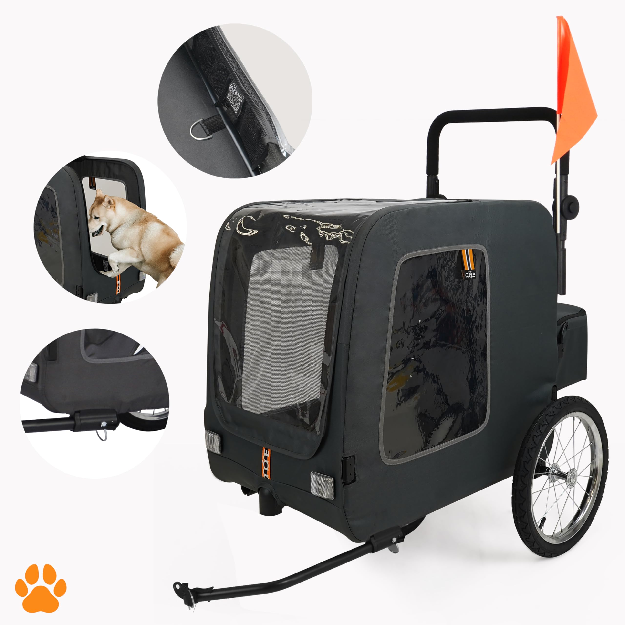 Amazon.co.jp: MY DUQUE CHASE ドッグトレーラー ペットトレーラー