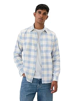 トップス old gap(2001)/check flannel shirt 90'S GAP Old Gap Long Sleeve Flannel Check Shirt Men's Size