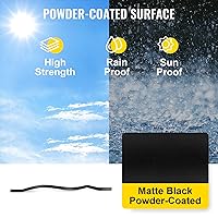 Vista 4 de VEVOR Balaustres de cubierta, husillos de cubierta de metal de 29.5 x 1 pulgada, paquete de 61 balaustres de escalera con tornillos, barandilla