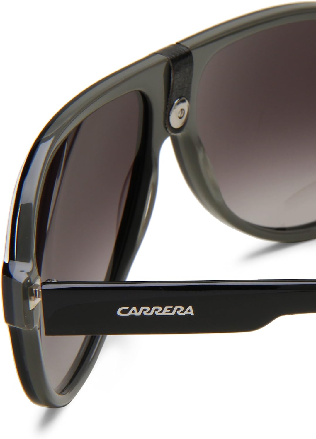 Carrera CA32/S Pilot Sunglasses, Black Cry Grey Frame/Dkgray Gradient Lens, 63 mm