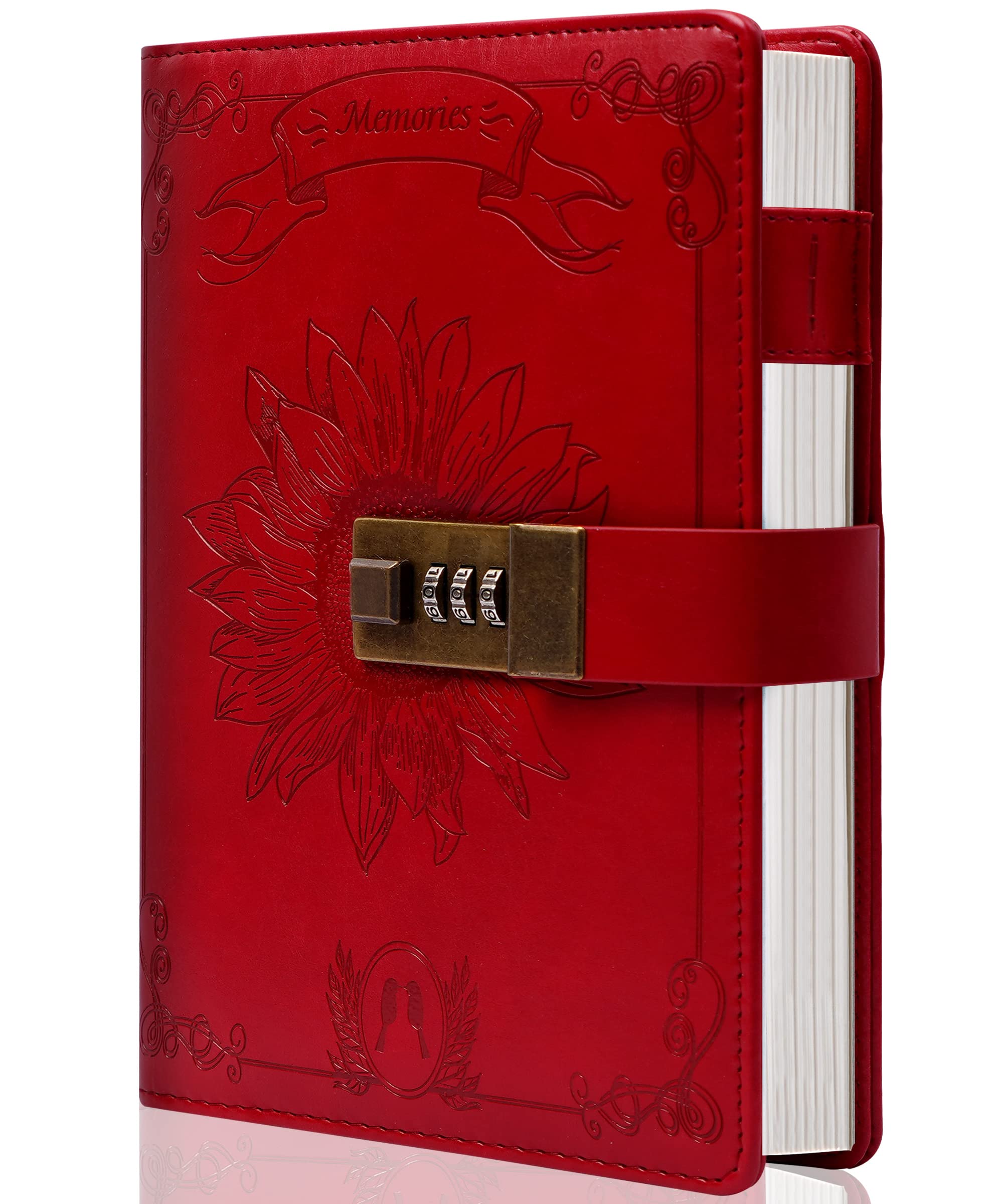 Amazon.com : Lock Diary for Women Vintage Lock Journal Refillable
