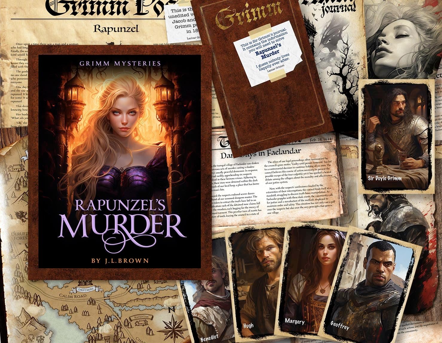 Grimm Mysteries: Rapunzel’s Murder | Murder Mystery Game for Adults | If You Love Solving Murder Mysteries, Detective case Files and Unsolved Cold Cases…This Game/Story is for You!