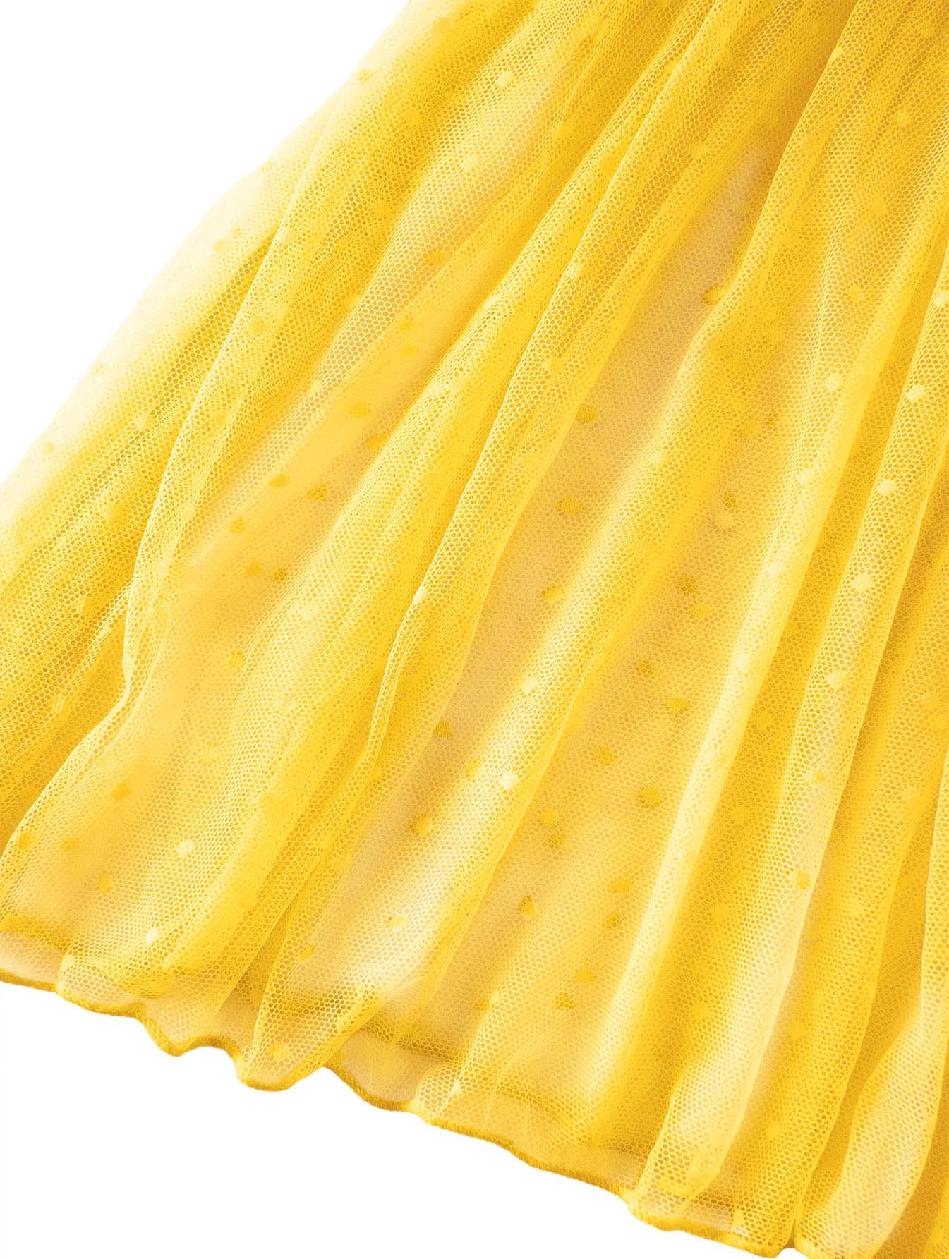 Lilosy Sexy Polka Dots Mesh Sheer Lace Babydoll Chemise Lingerie Set Floral Sleep Wear