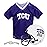 Franklin Sports TCU Horned Frogs Kids College Football Uniform Set - NCAA Youth Football Helmet + Jersey Costume Set - Helmet, Jersey + Chin Strap Included - Youth Medium