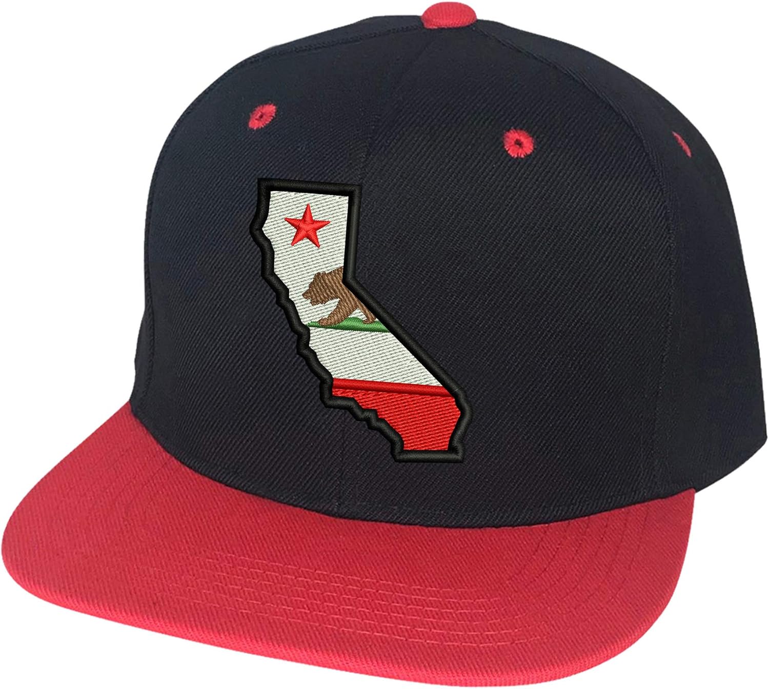 PRFCTO California Snapback Baseball Hat - Cali State Bear Unisex Cap - Snap Back Hat for Men Women