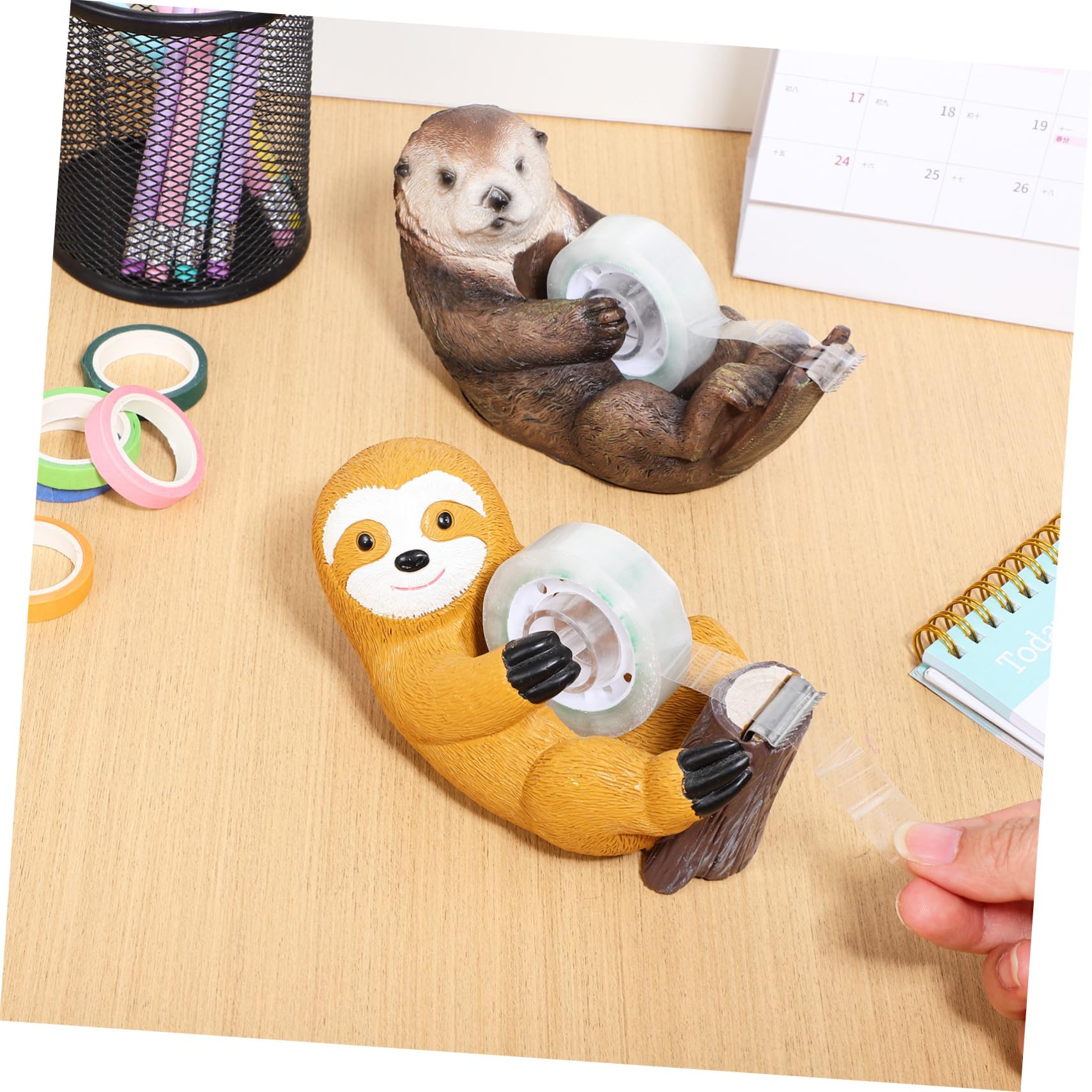 Lurrose 8pezzi Dispenser Per Adesivo Design e Accessori Per Scrivania e Divertenti Per e Scuola