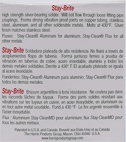 Miniatura 7 de Stay Brite SB51 Soldadura 332" 1 lb por J.W. Harris