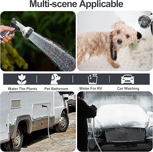 Miniatura 39 de Specilite. Manguera de jardín de acero inoxidable 304, resistente. Plateado (sliver),Aguamarina,Negro,Azul-cielo,https:/ www.Yaxa/dp/undefined