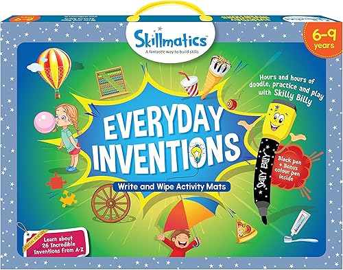 Miniatura 6 de Juego educativo de Skillmatics Math Master (maestro de las matemáticas). Con fichas reutilizables de actividades y 2 marcadores de borrado en seco.