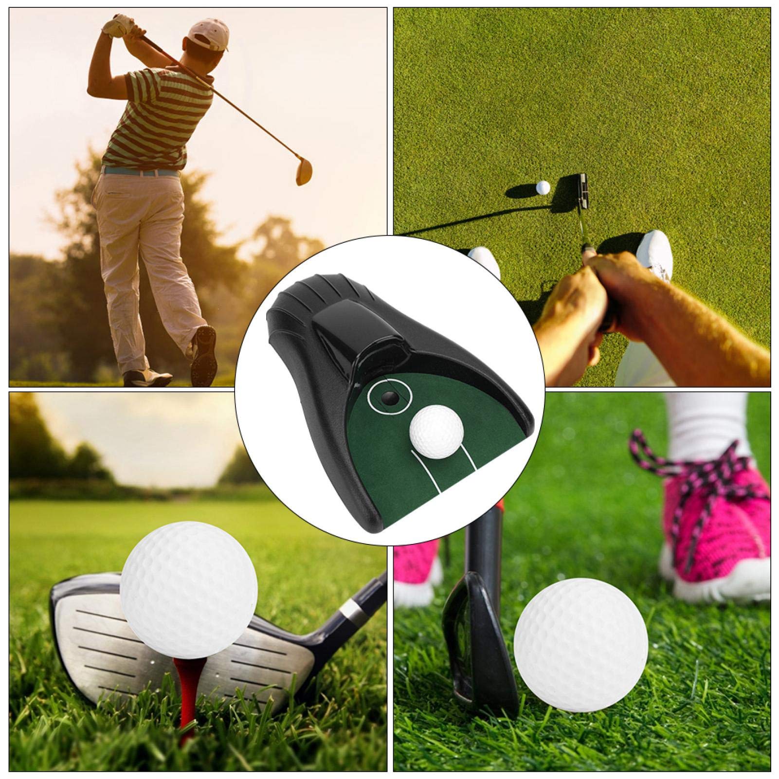 Golf Putting Return Machine, Portable Golf Automatic Putting Cup Golf