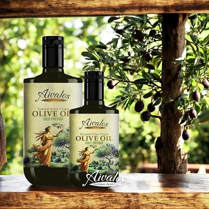 Aceite de Oliva Extra Virgen Aivalos 750 ml Botella miniatura 6