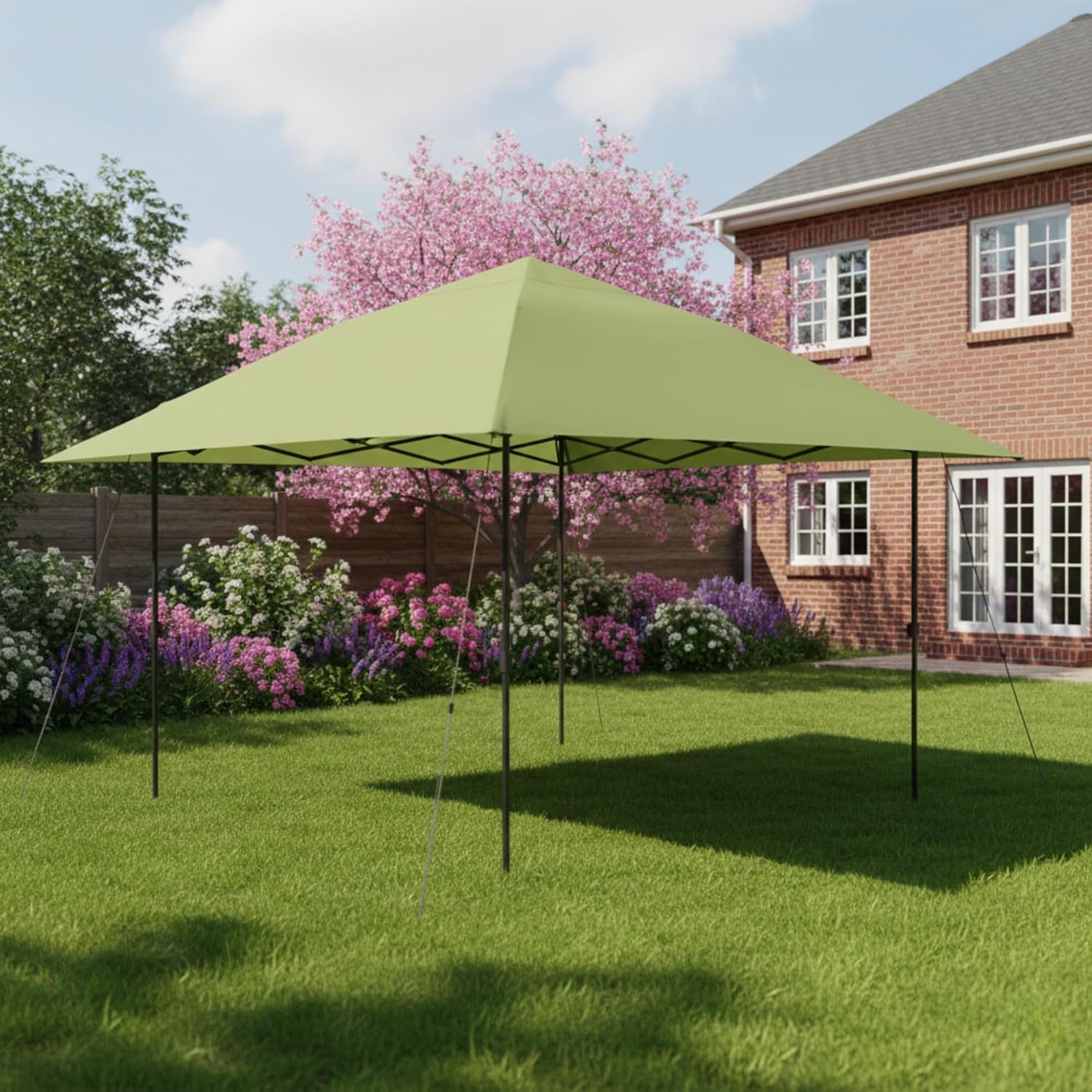 Garden Winds Reinforced RipLock 350 Replacement Canopy Top Cover Compatible with Coleman Oasis and Back Home 13' x 13' Single Tier Tent Gazebo Models 1606532 - Sage