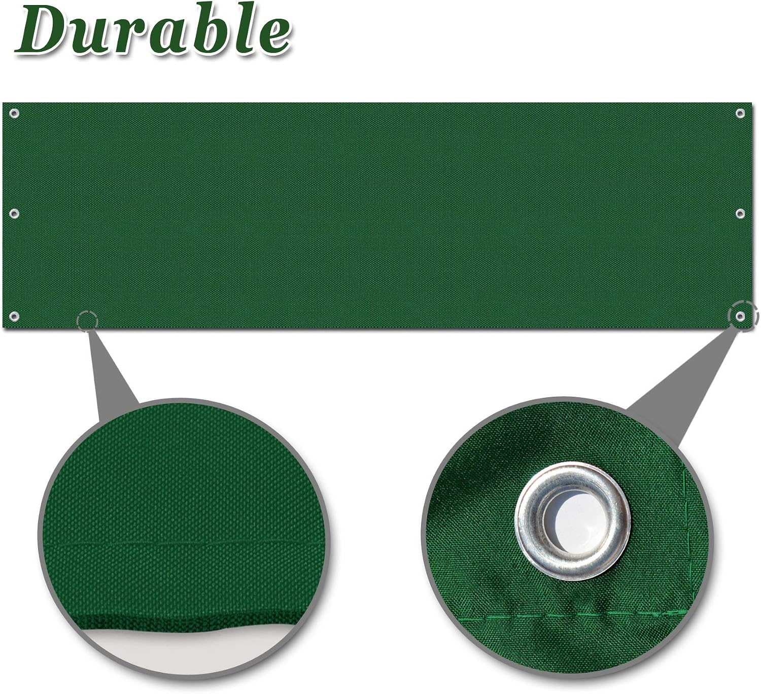 Hlaf Sidewall Privacy Panel for 10'x10' Gazebo 2-Piece Half Walls Only (Green)