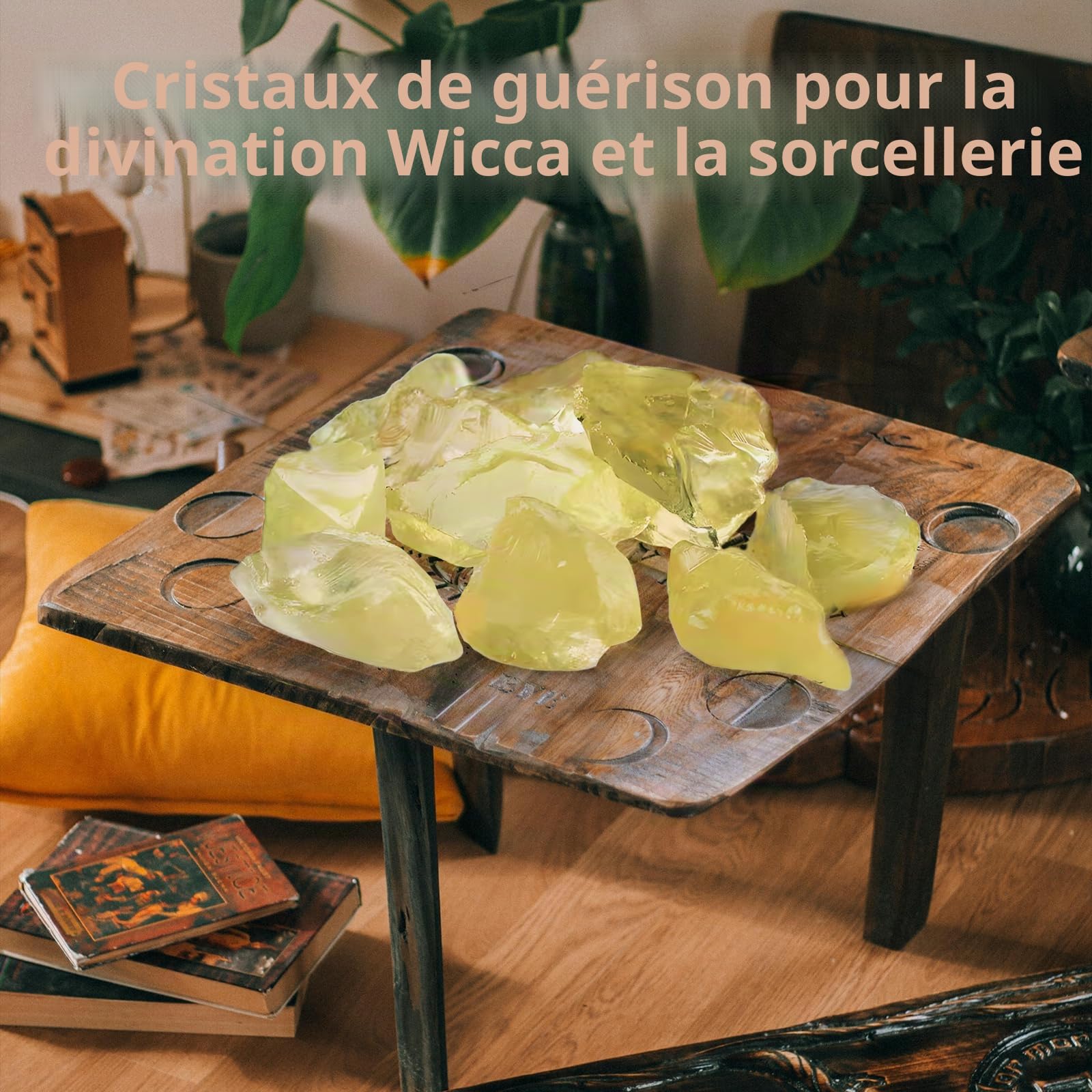 Brute de Pierre Naturelle de Quartz Citrine, Cristaux de Guérison de 3 cm à 5 cm, Pierres 100% Naturelles, Adaptées Comme Cadeau, Décoration de Chasse au Trésor (100g)