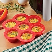 Vista 2 de Collections Etc Moldes de silicona para freidora de aire, juego de 2