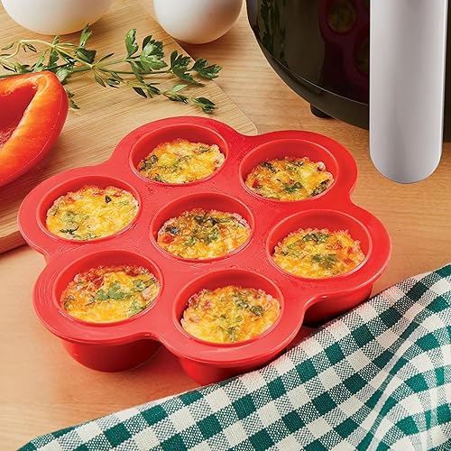 Miniatura 2 de Collections Etc Moldes de silicona para freidora de aire, juego de 2