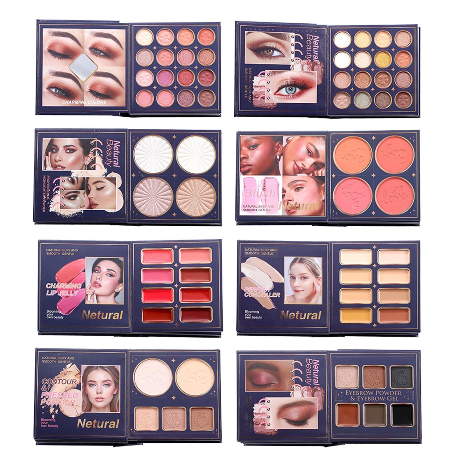 Makeup Palette Leicht Verschmelzbares Rouge & Concealer